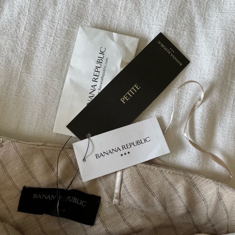 Banana Republic Linen petite maxi strapless dress - Picture 5 of 6